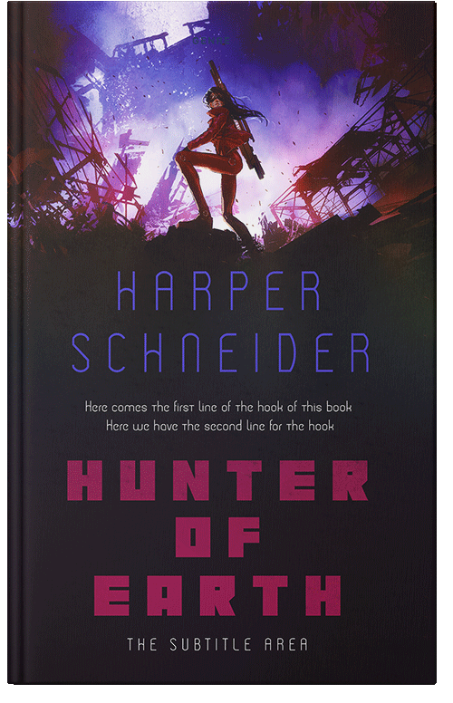 Front view of Premade Apocalyptica Book Cover - Bleached Cedar