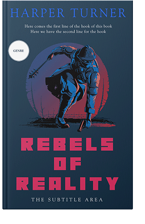 Pre Made Book Cover Nile Blue