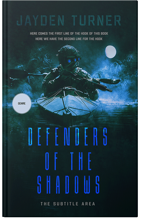 Front view of Premade Mystery & Thriller & Suspense Book Cover - Black Pearl