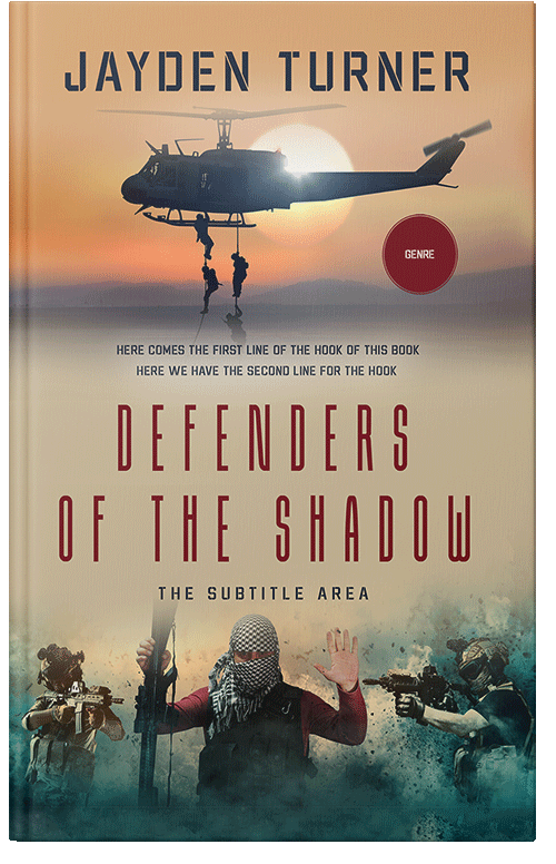 Front view of Premade Mystery & Thriller & Suspense Book Cover - Indian Khaki