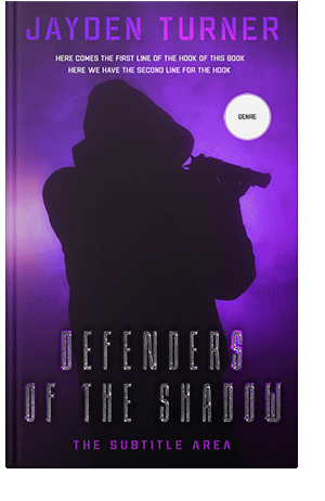 Pre Made Book Cover Violet