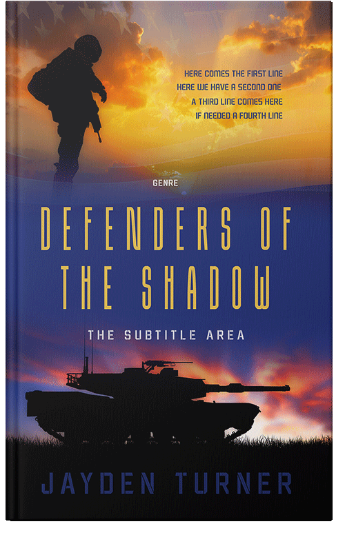 Front view of Premade Action & Adventure Book Cover - Di Serria