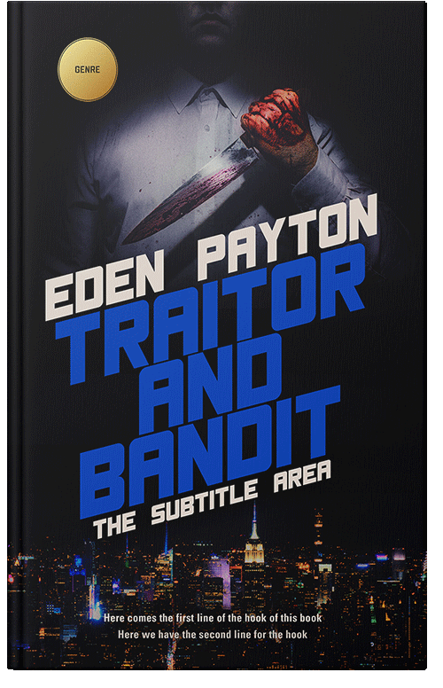 Front view of Bison Hide #12475 - Premade Mystery & Thriller & Suspense Book Cover