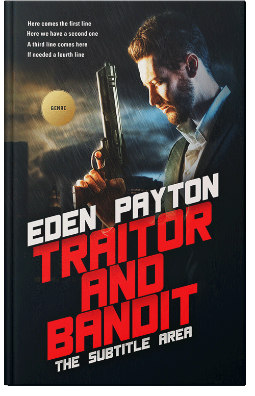 Front view of Premade Mystery & Thriller & Suspense Book Cover - Woodsmoke