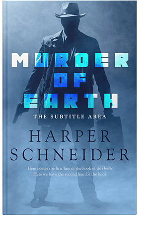 Pre Made Book Cover Hippie Blue