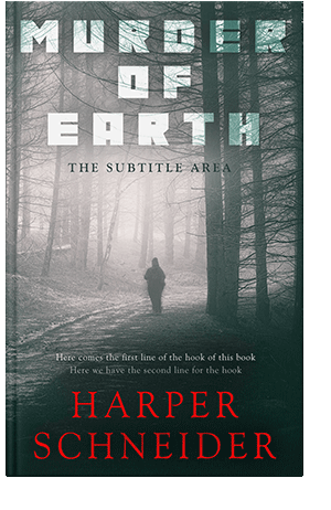 Pre Made Book Cover Outer Space