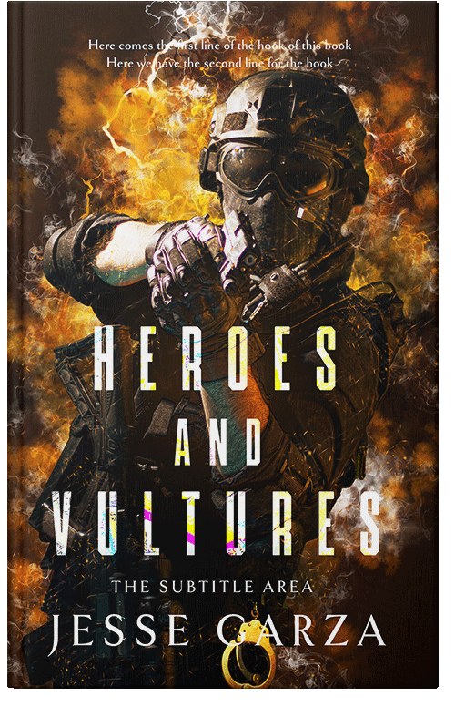 Front view of Whiskey #12492 - Premade Apocalyptica Book Cover