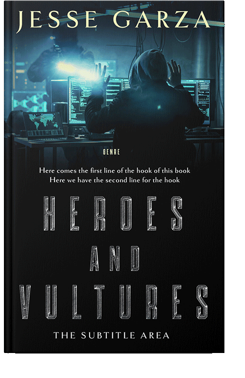 Front view of Ebony #12494 - Premade Mystery & Thriller & Suspense Book Cover | BookCoverZone