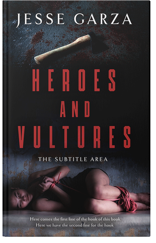 Front view of Woodsmoke #12498 - Premade Action & Adventure Book Cover