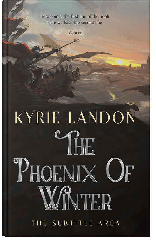 Front view of Heathered Gray #12543 - Premade Fantasy Book Cover