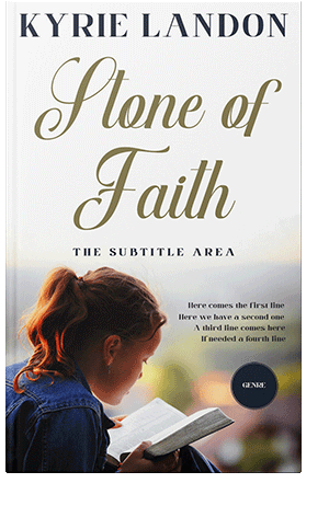 Pre Made Book Cover Swirl