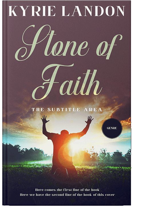 Front view of Eggplant #12575 - Premade Religion & Spirituality Book Cover