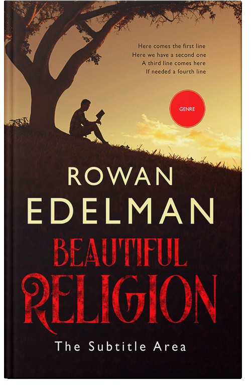 Front view of Premade Religion & Spirituality Book Cover - Crowshead