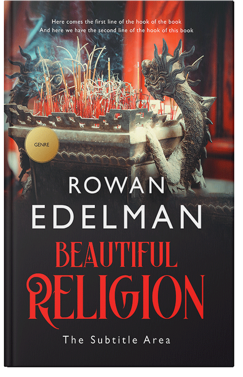 Front view of Japonica #12587 - Premade Religion & Spirituality Book Cover