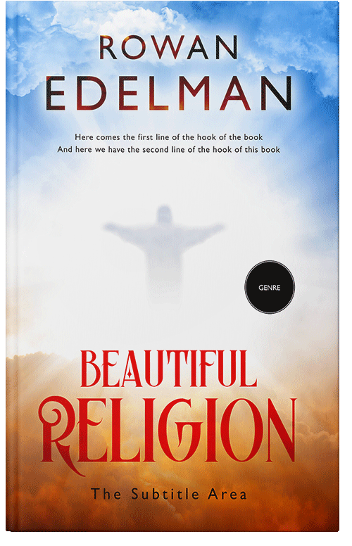 Front view of Premade Religion & Spirituality Book Cover - Porcelain