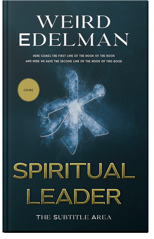 Front view of Black Pearl #12589 - Premade Religion & Spirituality Book Cover