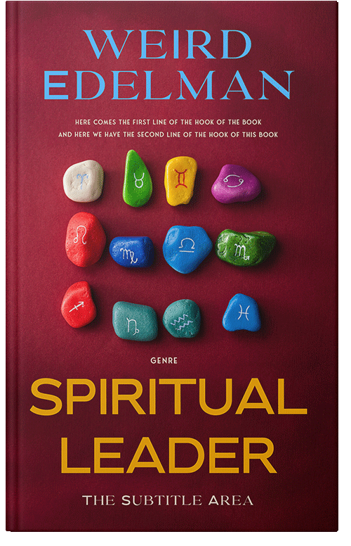 Front view of Dark Tan #12595 - Premade Religion & Spirituality Book Cover