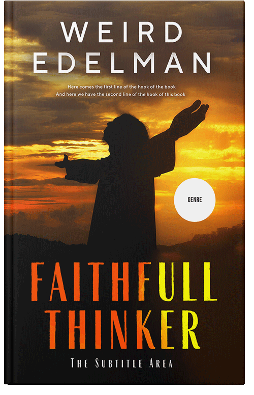 Front view of Premade Religion & Spirituality Book Cover - Fire Bush