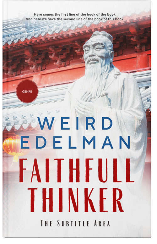 Front view of Premade Religion & Spirituality Book Cover - Thunder