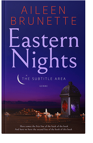 Pre Made Book Cover Violet