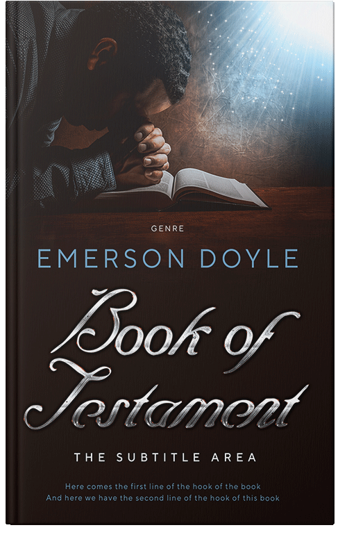 Front view of Premade Religion & Spirituality Book Cover - Night Rider