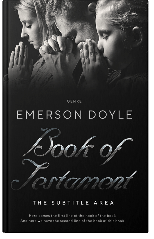 Front view of Cod Gray #12649 - Premade Religion & Spirituality Book Cover