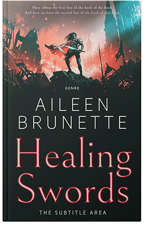 Pre Made Book Cover New York Pink