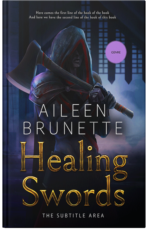 Front view of Premade Fantasy Book Cover - Vulcan