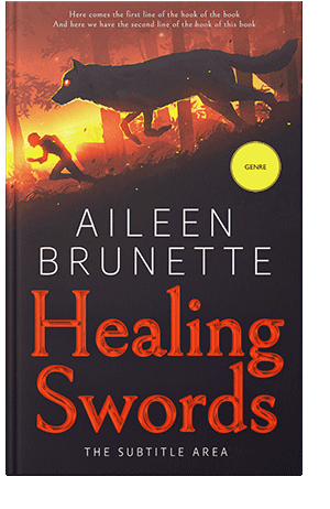 Pre Made Book Cover Red Damask