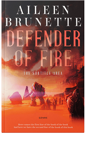 Pre Made Book Cover Flame Pea