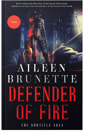 Pre Made Book Cover Ebony