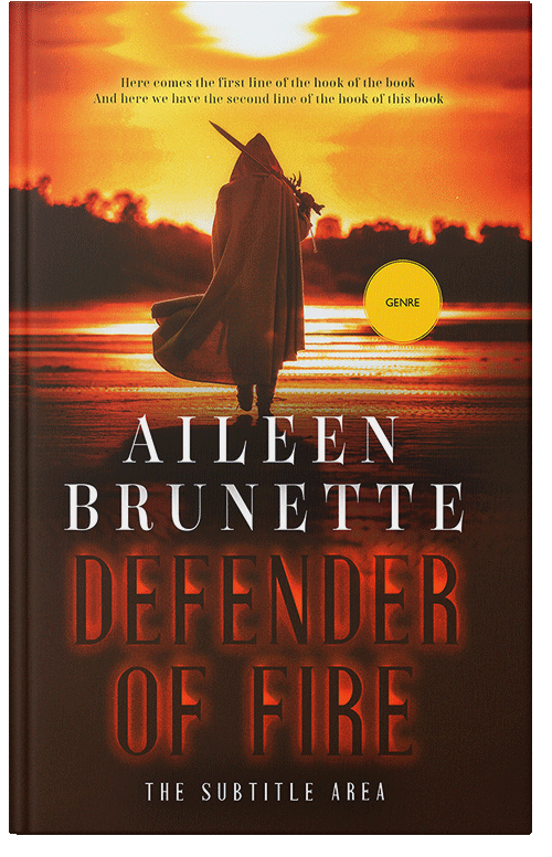 Front view of Premade Historical Book Cover - Fire Bush