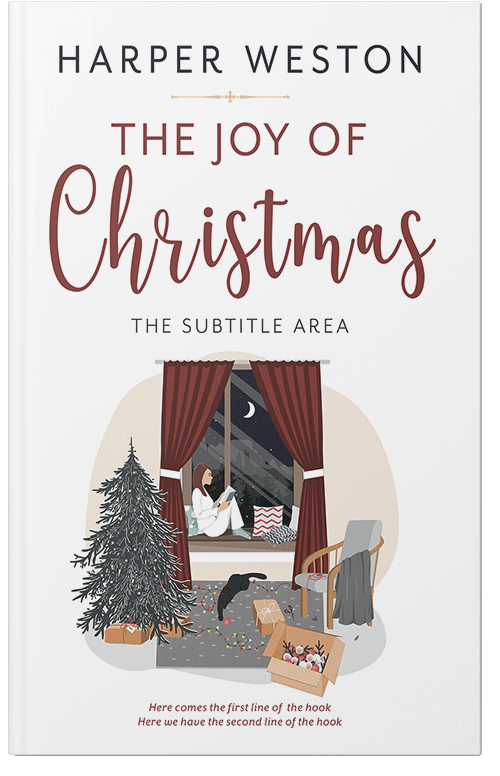 Front view of Premade Chick Lit Book Cover - Swirl