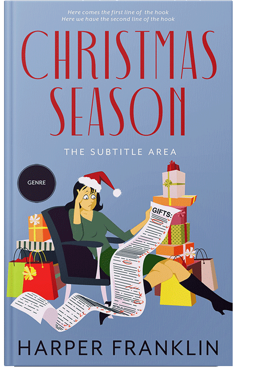 Front view of Polo Blue #12721 - Premade Literary Fiction Book Cover