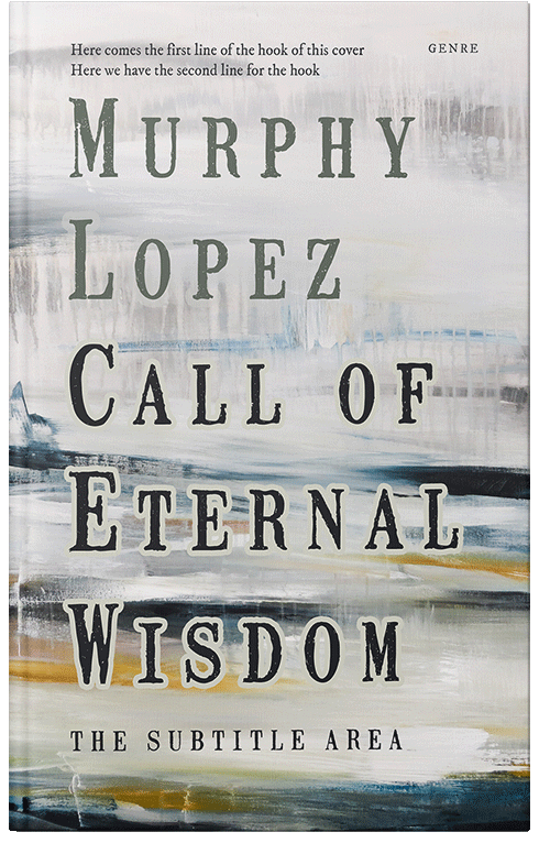 Front view of Timberwolf #12745 - Premade Abstract Book Cover