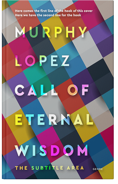 Front view of Premade Abstract Book Cover - Astronaut