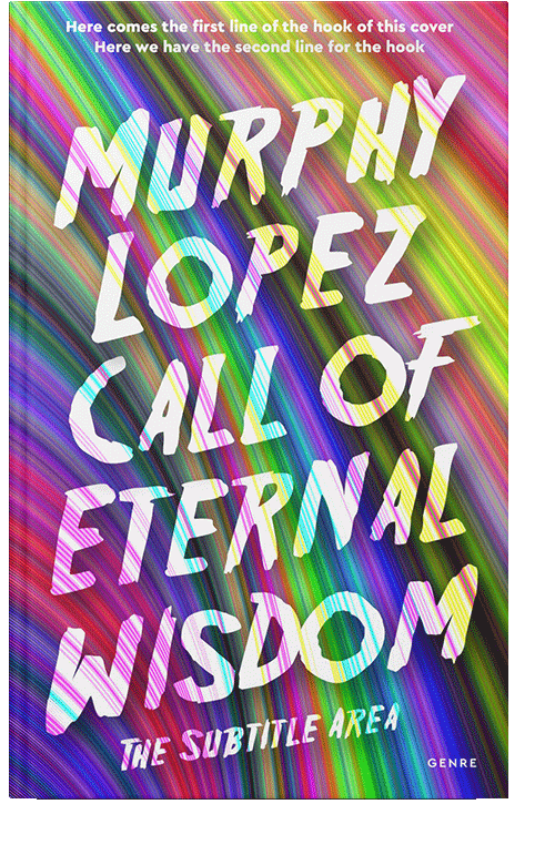 Front view of Trendy Pink #12749 - Premade Abstract Book Cover