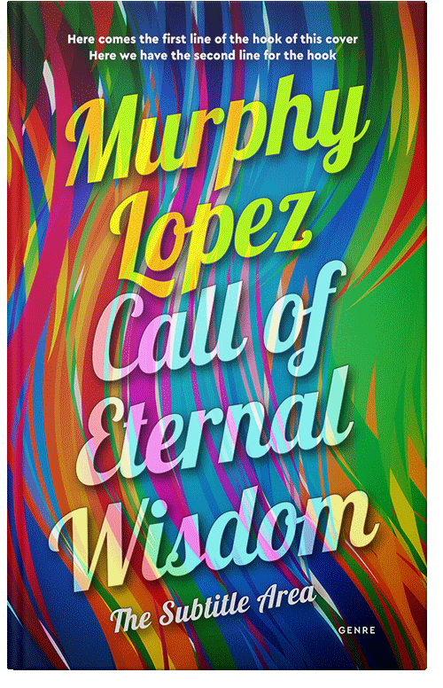 Front view of Di Serria #12750 - Premade Abstract Book Cover