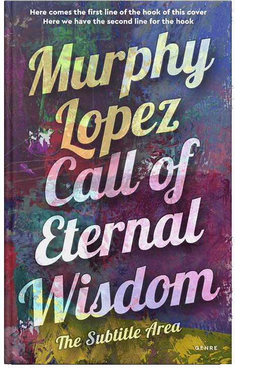 Front view of Mortar #12752 - Premade Abstract Book Cover