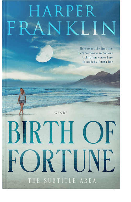 Front view of Conch #12767 - Premade Romance Book Cover