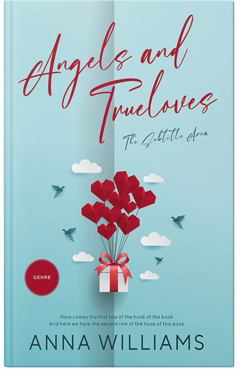 Front view of Premade Romance Book Cover - Powder Blue