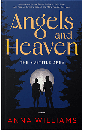 Pre Made Book Cover Deep Sapphire