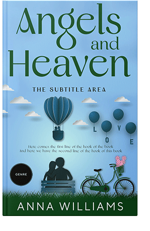 Pre Made Book Cover Cornflower