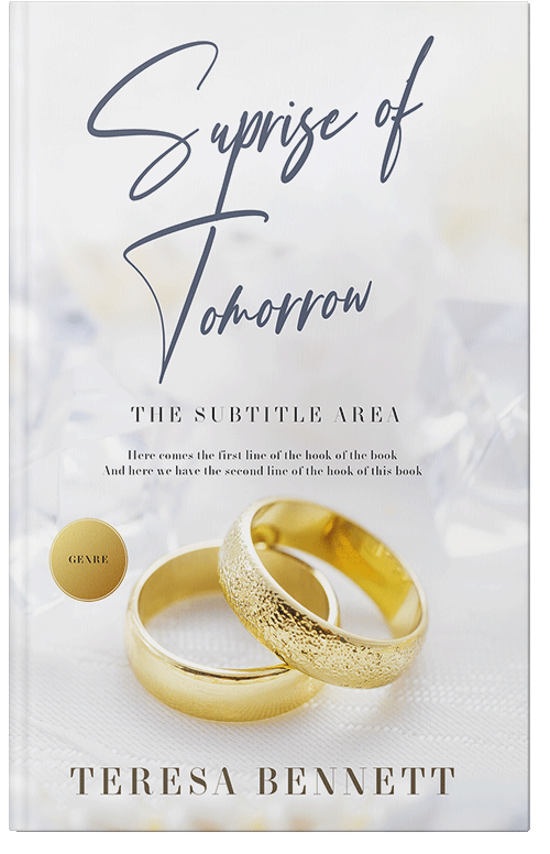 Front view of Cararra #12808 - Premade Romance Book Cover