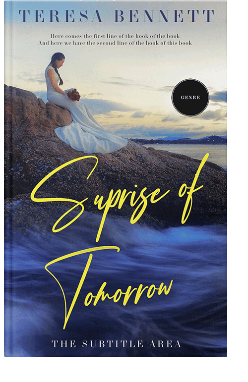 Front view of Tana #12810 - Premade Romance Book Cover