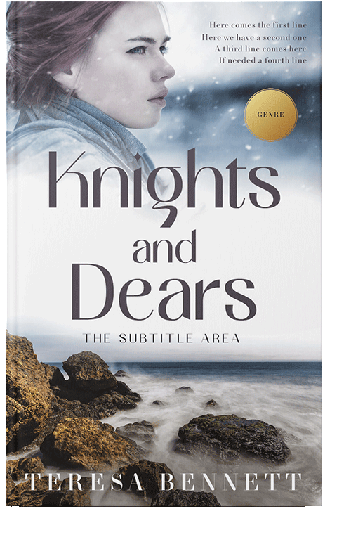 Front view of Silver Sand #12816 - Premade Romance Book Cover