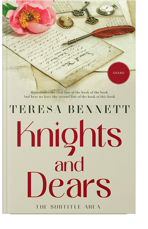 Front view of Satin Linen #12817 - Premade Romance Book Cover