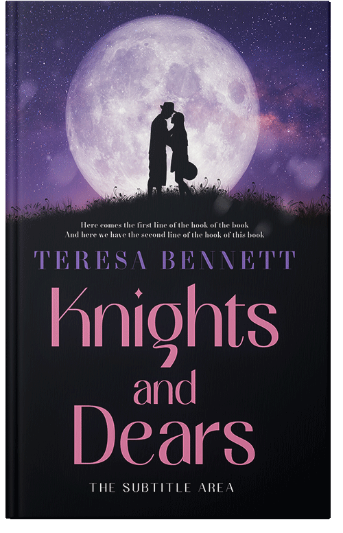 Front view of Premade Romance Book Cover - Ebony