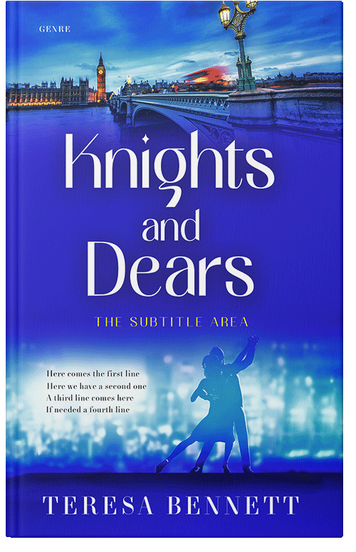 Front view of Persian Blue #12823 - Premade Romance Book Cover