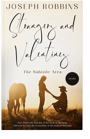 Pre Made Book Cover Dark Ebony